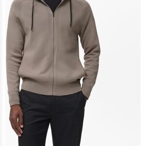 Kenneth Cole Men's Taupe Zip-Up Sweater.      It doesn't have the receipt, but i